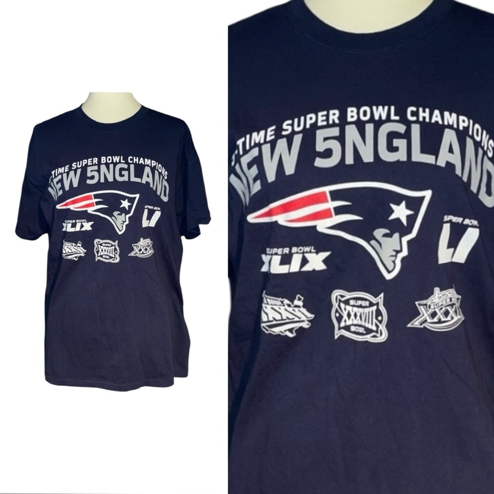 New England New 5ngland Patriots Super Bowl Champions NFL Team Apparel LG GUC